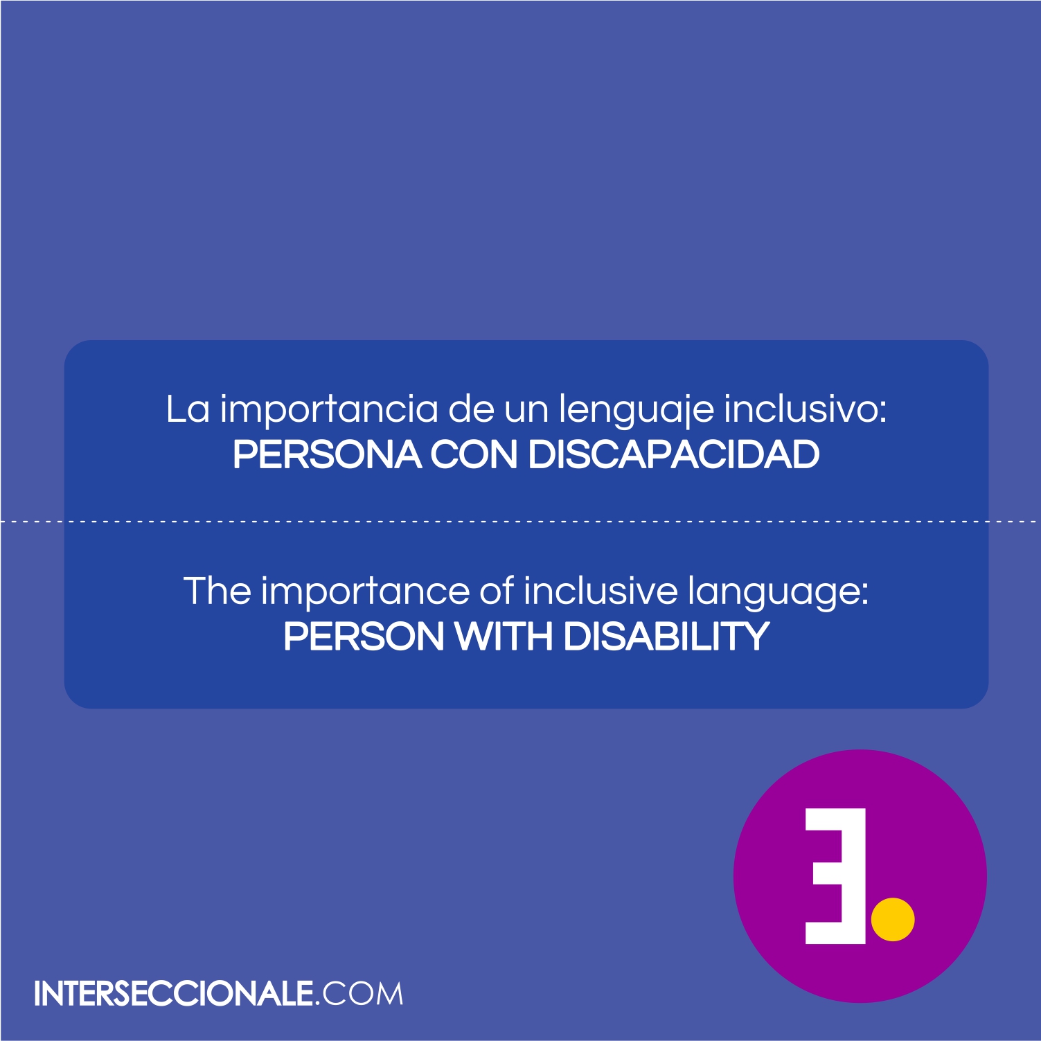 Persona Con Discapacidad La Importancia De Un Lenguaje Inclusivo Interseccionale 